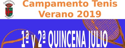 CAMPAMENTO DE TENIS VERANO 2019
