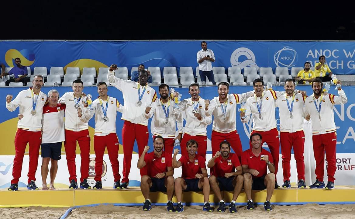 ESPAÑA GANA LA PLATA EN BALONMANO PLAYA EN LOS AWBG DOHA 2019