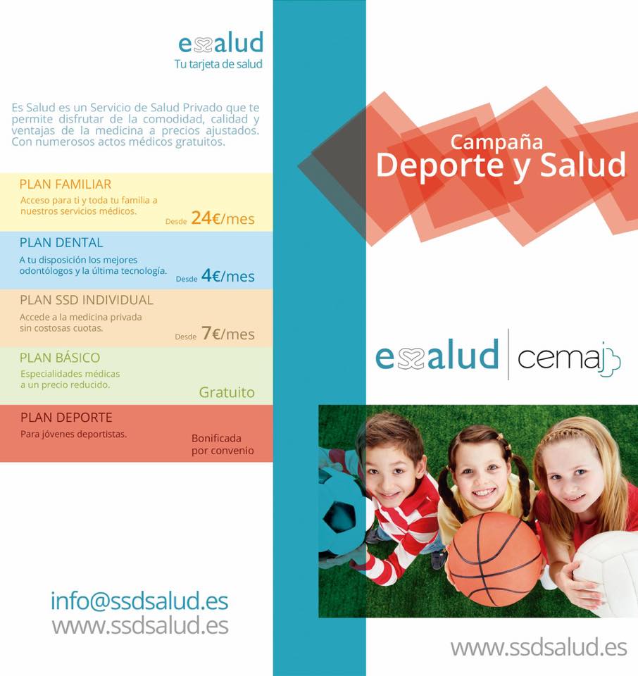 ACUERDO DE COLABORACIÓN GRUPO CEMAJ, JUNTO A ES SALUD Y LA CONCEJALÍA DE DEPORTES