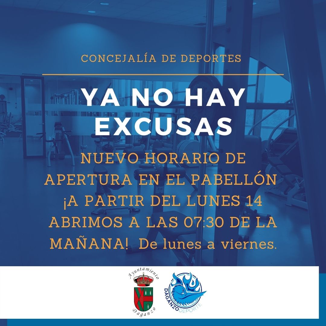 NUEVO HORARIO AMPLIADO SALAS FITNESS
