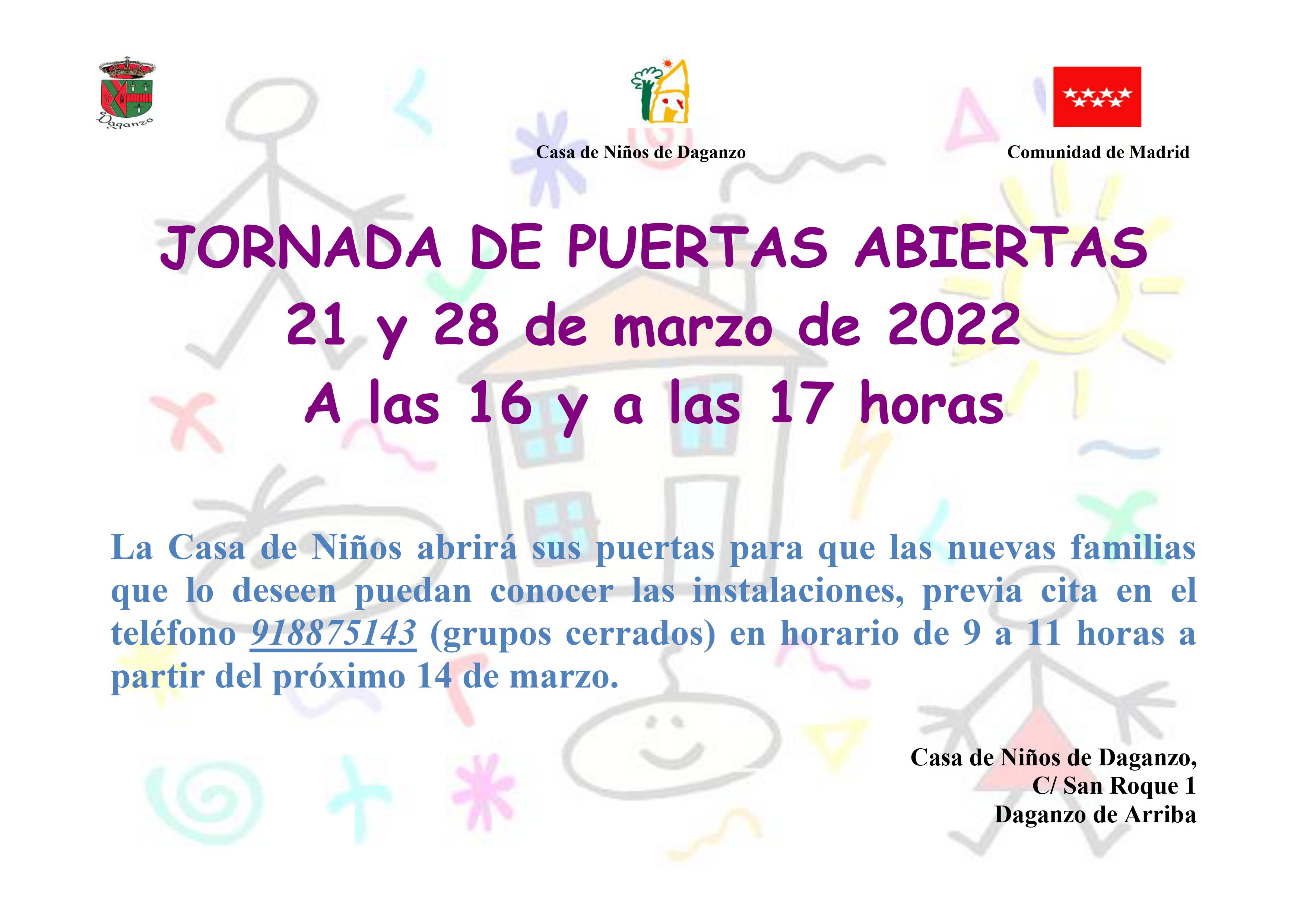 JORNADA DE PUERTAS ABIERTAS DE LA CASITA DE NIÑOS DE DAGANZO