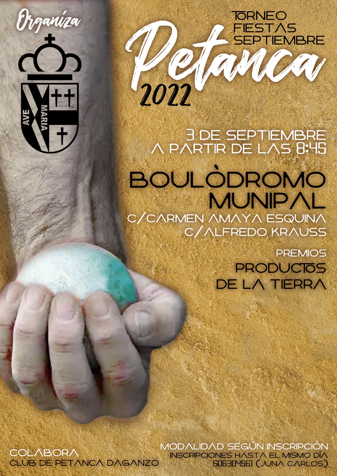 TORNEO DE FIESTAS PETANCA SEPTIEMBRE 2022