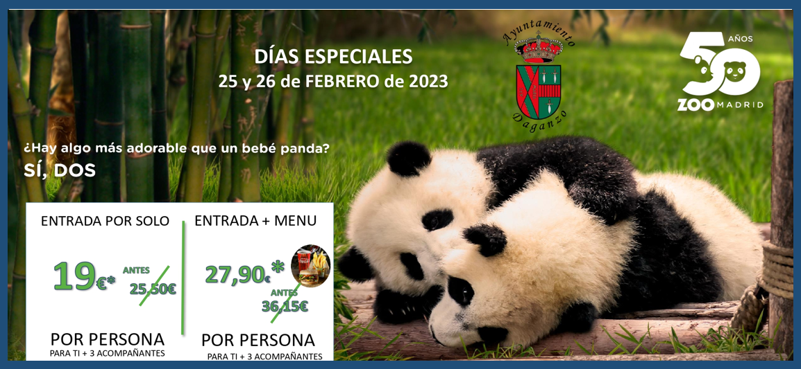 DÍAS ESPECIALES EN EL ZOO para DAGANZO