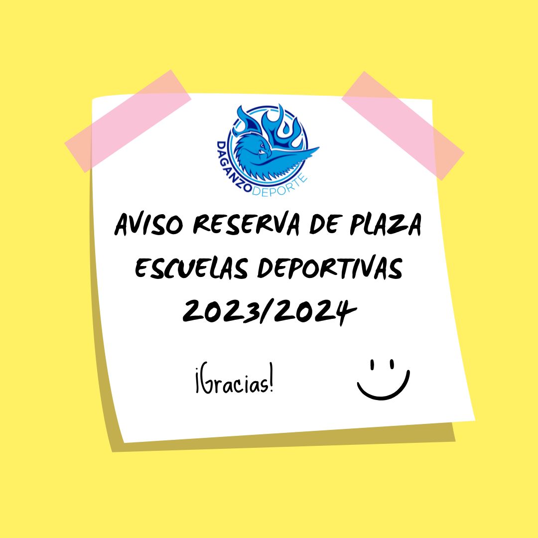 RESERVA DE PLAZA ESCUELAS 2023/2024