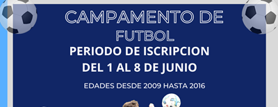 CAMPAMENTO FÚTBOL VERANO 2023