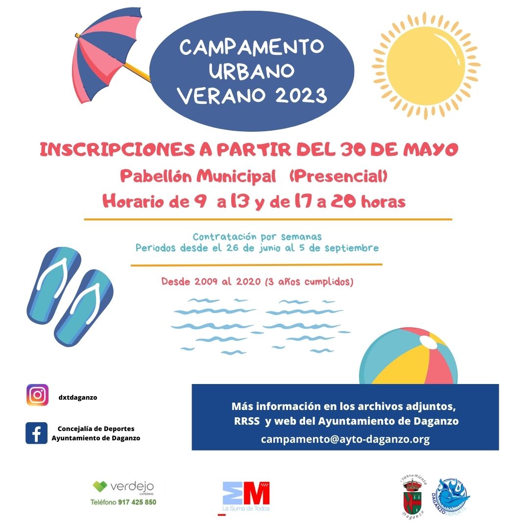 CAMPAMENTO URBANO VERANO 2023