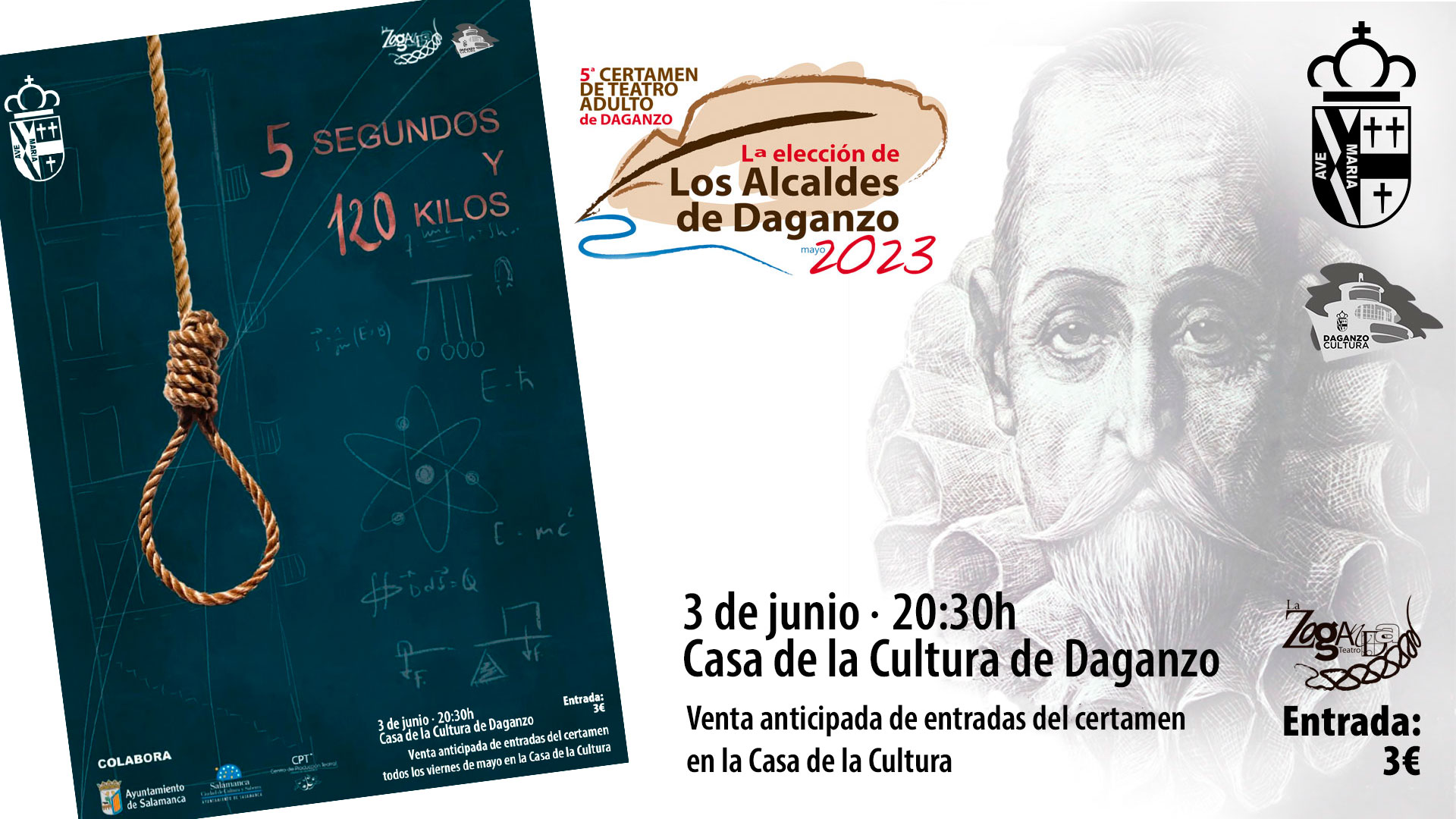 V CERTAMEN DE TEATRO ADULTO "5 SEGUNDOS, 120KILOS"