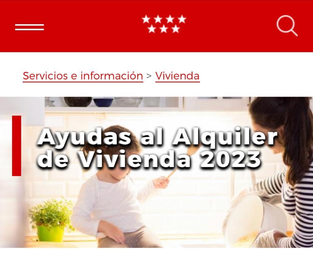 AYUDAS AL ALQUILER DE VIVIENDA 2023
