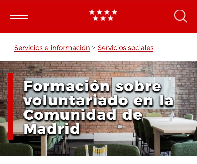 CURSOS DE VOLUNTARIADO MAYO 2024