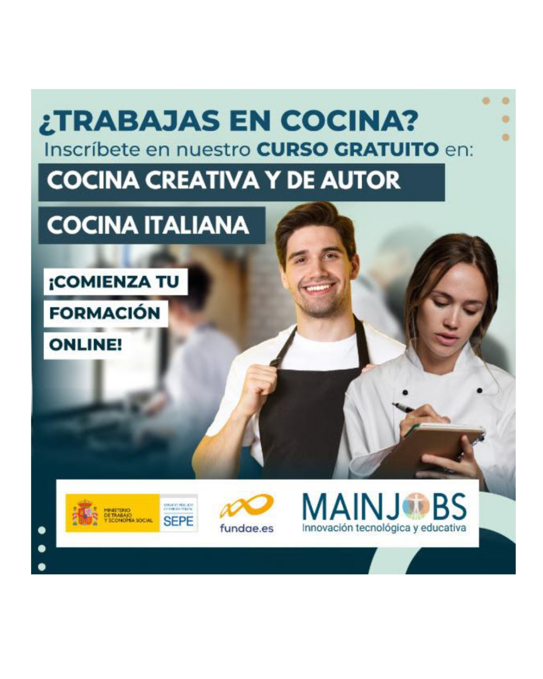 CURSO GRATUITO CON DOBLE TITULACION  Septiembre2024