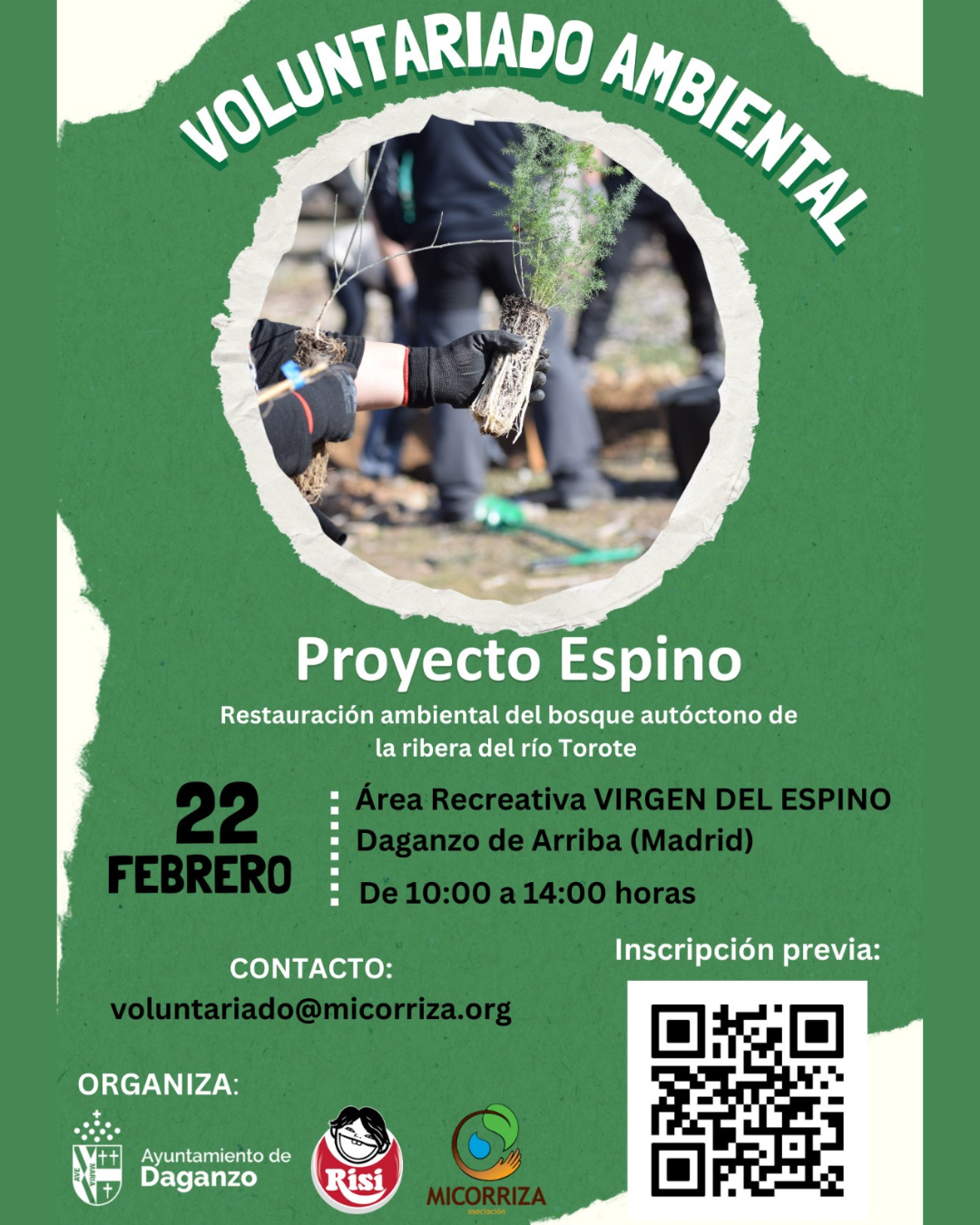 PROYECTO: “Recuperación del bosque 🌳🌳de ribera en Daganzo de Arriba”