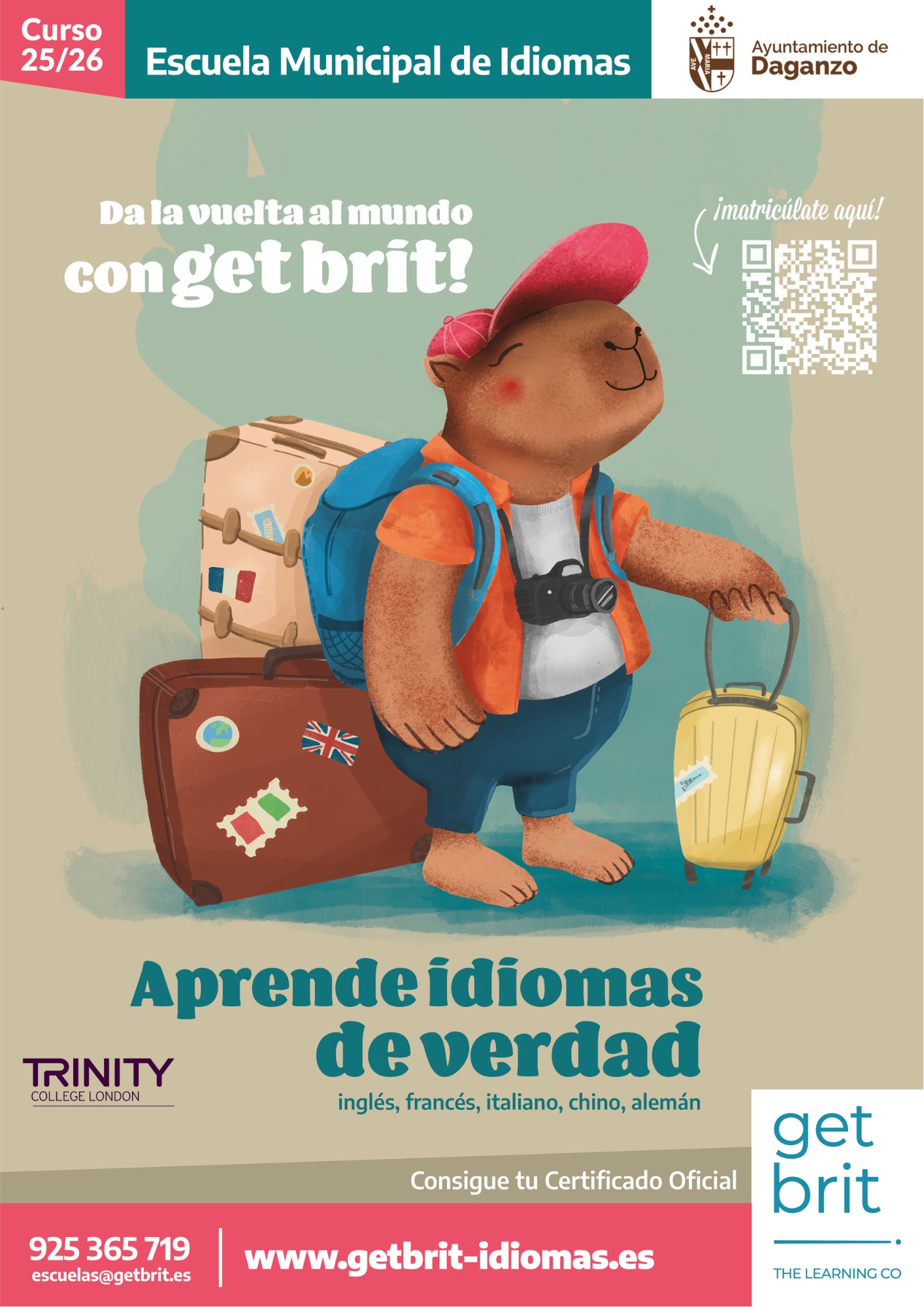 ABIERTO EL PLAZO DE MATRÍCULA PARA LA ESCUELA MUNICIPAL DE IDIOMAS DE DAGANZO