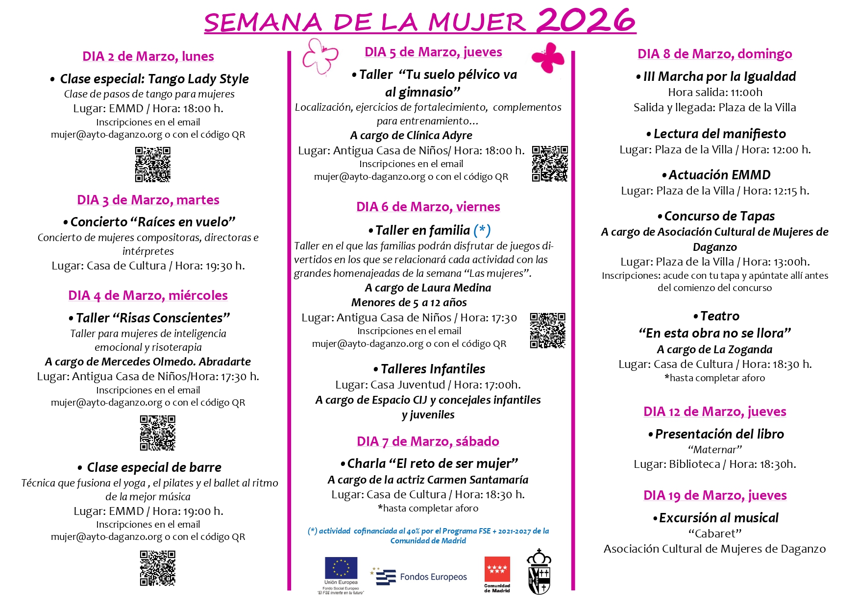 SEMANA DE LA MUJER 2026