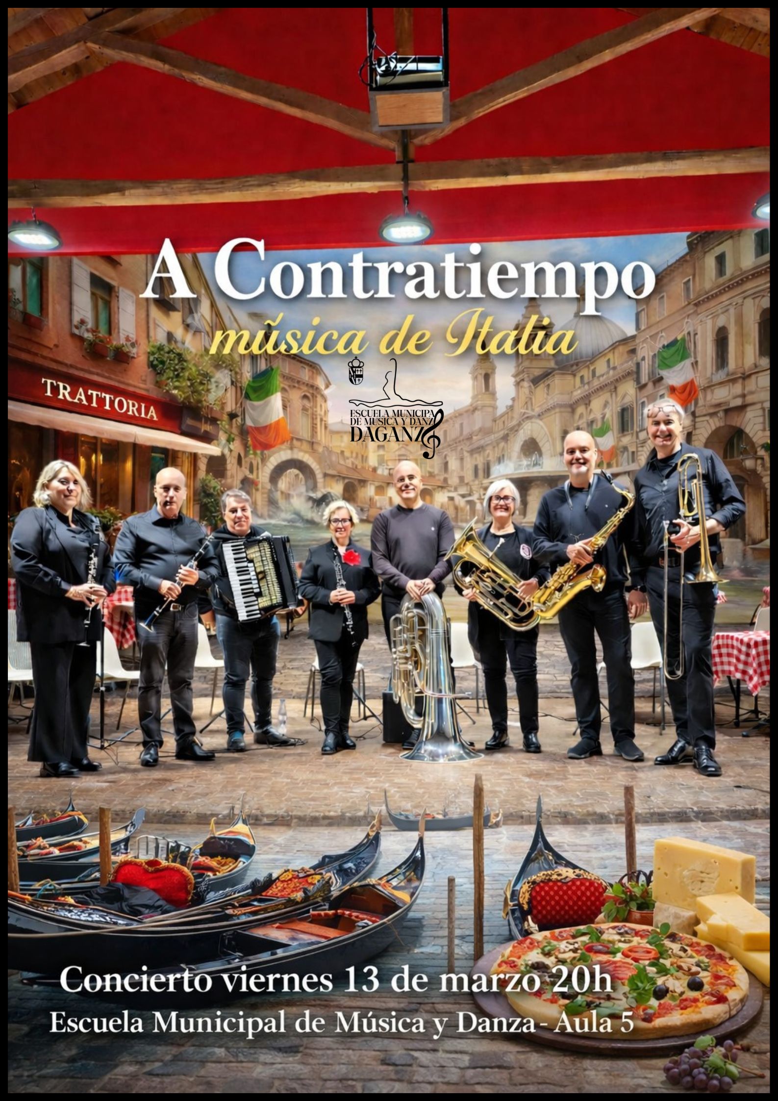 CONCIERTO MÚSICA DE ITALIA GRUPO "A CONTRATIEMPO" EN LA EMMD