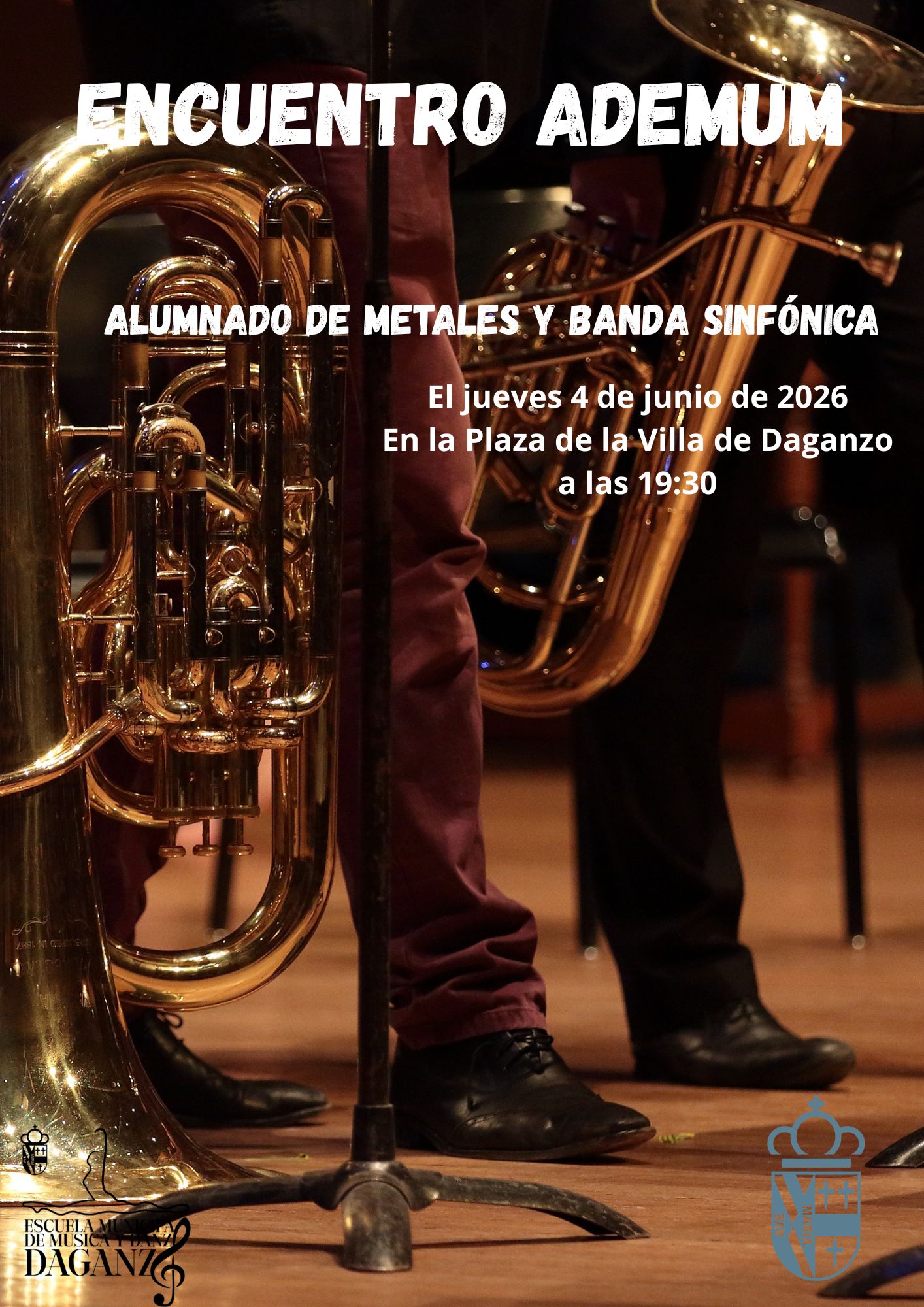 ENCUENTRO ADEMUM ALUMNADO DE METALES Y BANDA SINFÓNICA DE LA EMMD