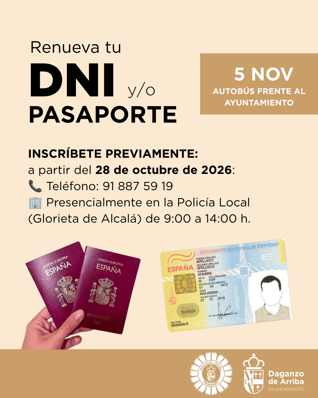 ¡RENUEVA TU DNI O PASAPORTE SIN SALIR DE DAGANZO!